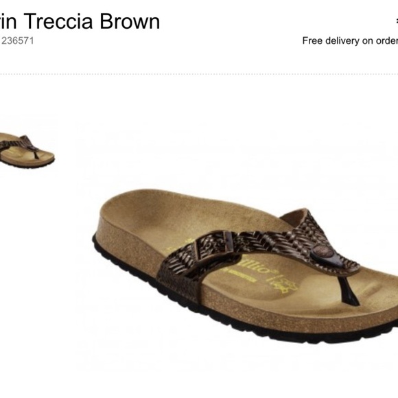 Birkenstock Turin Treccia Brown Sandals (sold out) size 38 - Picture 1 of 7